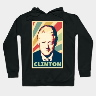 Bill Clinton Vintage Colors Hoodie